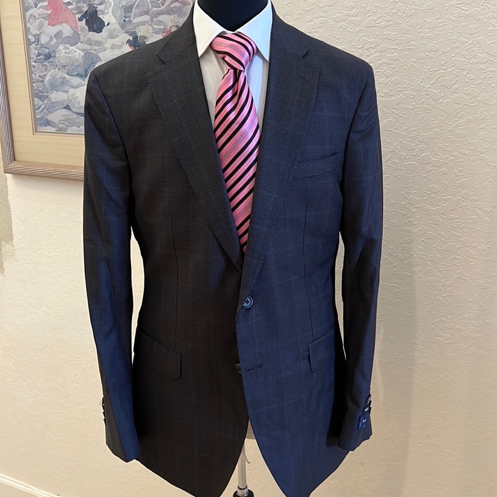 NWT Zegna Italian Made Modern Fit suit size 44L - Picture 3 of 14